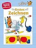 Die Maus • Erstes Zeichnen (Die Sendung mit der Maus): Mit praktischer Lösebrille zur Selbstkontrolle. Für Kinder ab 5 J