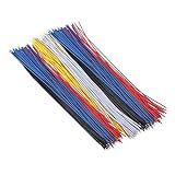 100 Stück 20 cm verzinnte Steckplatine PCB Lötkabel Fly Jumper Draht 5 Farben Kupferleiterdraht 20,3