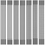 35 stk Dekupiersäge Sägeblätter mit Stift 165mm 6-1/2 Zoll Dekupiersägeblätter Kohlenstoffstahl 10/12/15/18/20/24/28 Zähne Zubehör für Elektrowerkzeuge für Holz Kunststoff Kupferw
