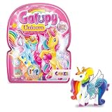 GALUPY Unicorn - Einhorn Spielzeug zu Sammeln, Einhorn Figuren mit Glitzerflügeln & Swarovsk