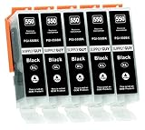 Supply Guy 5 Druckerpatronen mit Chip kompatibel mit Canon PGI-550 PGBK Schwarz für IP7250 IP8750 IX6850 MG5450 MG5550 MG5650 MG5655 MG6350 MG6450 MG6650 MG7150 MG7550 MX725 MX925