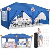 COBIZI Pavillon 3x6 Faltpavillon Wasserdicht Stabil Winterfest mit 6 Seitenteilen Partyzelt Klappbar 3x6m UV-Schutz 50+ Pop Up Gartenpavillon 3x6 Faltzelt für Garten, Party, Hochzeit, Markt, B