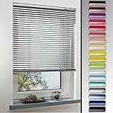 Alu-Jalousie, Aluminium-Jalousie / 120 x 160 Silber/Wand-und Deckenmontage, Rollo, J
