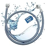 Lichtblau Zulaufschlauch Waschmaschine Geschirrspüler 2955 Anschluss Größe 4,0m I 3/4 Zoll Winkel/Gerade inkl. Dichtung I Wasserzulaufschlauch universell verwendbar Hersteller unabhängig