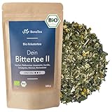 BIO Bittertee mit Löwenzahn, Wermut, Mariendistel und weiteren leckeren Bitterkräutern - Bitterstoff Kräutertee 100g Intensität: M