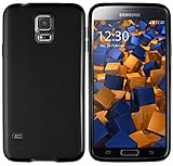 mumbi Hülle kompatibel mit Samsung Galaxy S5 / S5 Neo Handy Case Handyhülle, matt schw