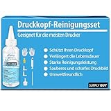 Supply Guy 8-teiliges Druckkopfreiniger Set, Düsenreiniger Multipack für Tintenstrahl Drucker mit Druckkopf - kompatibel mit Brother Canon Epson HP (100ml)