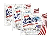 Rocky Mountain Mini Marshmallows, extra kleine, traditionell amerikanische Süßigkeiten aus Schaumzucker zum Grillen, Backen und Kochen, 3 x 150g