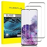 QUESPLE [2 Stück] Panzerglas Schutzfolie für Samsung Galaxy S20 Plus, Anti-Kratzen, Ultra-klar, Anti-Bläschen, Fingerabdruck-ID Gehärtetem Glas Displayschutzfolie für Samsung S20