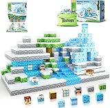 Magnetische Bausteine - Build Mine Magnete Welt World Set, Magnet World Frozen Edition Kinderspielzeug für 3 4 5 6 Jahre Geschenk Mädchen, Magnetspiel Prinzessin Castle STEM spielzeug für 3+