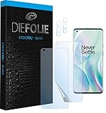 Crocfol Schutzfolie vom Testsieger [2 St.] kompatibel mit OnePlus 8 Pro- selbstheilende Premium 5D Langzeit-Panzerfolie inkl. Kamera S