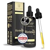 BIO Rizinusöl • 100ml ✓ 100% rein & kaltgepresst ✓ Castor Oil für Haarwachstum, Wimpern, Augenbrauen, Bart & Nägel ✓ Vegan ✓ Ohne Zusatzstoffe ✓ Made in Germany ✓ höchster Reinheitsg