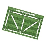 Fenteer Fußball Trainingsmatte, Fußball Trainingsmatte, Kinder, Tragbar, für Anfänger, Praktisch, für Den Innenbereich, Teppich, Heimfußball Meisterschaftsmat, 80 Cmx120