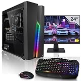 Megaport Komplett Set Gaming PC Intel Core i5-10400F • 24' Monitor • GeForce RTX3060 12GB • 16GB DDR4 • 1000GB M.2 SSD • WLAN • Windows 11 • Gamer pc Computer Gaming p