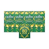 Pukka Tee Set, Bio Kräutertee 'Clean Matcha Green', Grüner Tee, Fenchel, Zitrone, Brennnessel, Matchapulver, Für grünen Schwung in deinem Alltag, 4er Pack, 80 Teeb