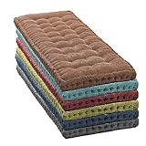 Bankkissen für 2- / 3-Sitzer, extra dick, für Innen- und Außenbereich, Gartenbank, 180 x 40 cm, 8 cm dick, für Boden, Sofa, Matratze, Auflage für Zuhause, Terrasse, Schaukel, Marineb