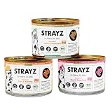 STRAYZ Katzenfutter Nass in Soße Probierpaket – Getreidefrei, Hoher Fleischanteil, ohne Zuckerzusatz, 100% natürliche Zutaten, Premium Nassfutter in Soße für w