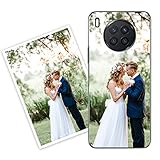 Sunrive Personalisierte Hülle kompatibel mit Huawei Nova 8i Silikon,Transparent Handyhülle Benutzerdefiniert Weicher Etui mit Eigenem Foto Bild Text I
