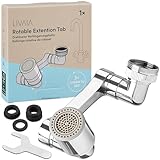 1080 Grad schwenkbarer Wasserhahn Aufsatz: Multifunktionaler Wasserhahn Aufsatz – 4-lagigem Wasserhahn Filter – 20 bis 24mm Gewinde – 2 Wasserauslassmodi – schwenkbarer Wasserhahn Adapter von LIVAI