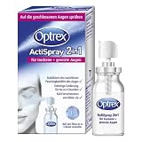 Optrex Actispray 2in1 Augenspray – für trockene & gereizte Augen – liposomales Augenspray für sofortige Linderung – 1x 10