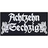 1860 Aufnäher Achtzehn Sechzig Aufbügler Fußball Patch München Bügelbilder Deutschland Sport Geschenk für Bayern-Fans Applikation für Jacke/Weste/Jeans/Trikot | 90x45