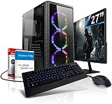 Komplett PC 4K RTX Intel i7 8-Thread Raytracing Ultra Gaming Computer mit 3 Jahren Garantie! | i7 3770 8-Thread CPU | 32GB | Geforce RTX 3050 8GB DDR6 | 1TB SSD | 27-Zoll | Windows 11 | WLAN | #7207