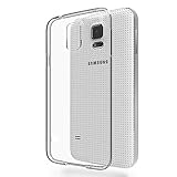 REY Transparent Silikonhülle TPU für Samsung Galaxy S5, Handyhülle Premium Kratzfest TPU Durchsichtige Schutzhülle, Ultradünne 0,33