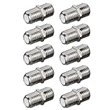 10x SAT F-Verbinder | Kabel Verlängerung | F-Buchse  F-Buchse | TV Adapter Koax Verbinder Kupplung 2X F-Buchse | F-Adapter für Antennenkabel Satellitenkabel Koaxialkabel | 10 Stück