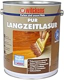 Wilckens 5l PUR-Langzeitlasur Holzlasur Holzschutz Holz Lasur, 5 Liter, Pflanzenölbasis, für ca. 50 m² (Anthrazitgrau)