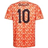 Euro 88 Trikot Gullit - Niederlande - Orange - Kinder und Erwachsene - Jungen - Fußball Trikot - Fussball Geschenke - Sport t Shirt - Sportbekleidung - Größe L