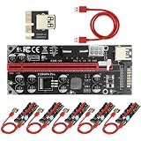 Slicooken 6 Set PCIE 3.0 1X Bis 16X Grafik Karten Adapter Kabel PCI-E 1X Bis 16X Grafik Karten VerläNgerung Kabel VER009S PRO