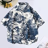 Bluse Damen Elegant T-Shirt V-Ausschnitt 3/4 Arm Tunika Tops Sommer Casual Oberteile Stretch Tunika Shirt Lose Rundhals Sommershirts Bedruckte Damenblusen Langarm Bluse T