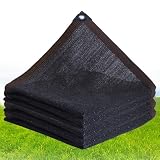 GUODDM Schwarzes Schattennetz - 90% Sonnenschutz, Gartenschattentuch, HDPE, UV-beständiges Schattentuch Für Den Außenbereich, Terrasse, Pflanzen, Pergola, Balkon-Sichtschutzzaun(3x4m)