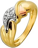 Ch.Abramowicz Brillantring Gold 585 14 Karat Brillanten 0.06ct Weissgold Rosegold 17