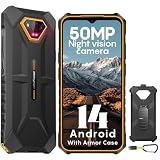 Ulefone Armor X13 Outdoor Smartphone 50MP+24MP Nachtsicht 12GB + 64GB/256GB SD, Octa Core 6320mAh 6,52'' Android 14 IP68 Handy ohne vertrag 4G Dual SIM Fingerabdruck ID NFC GPS-2 Jahre Garantie Orang