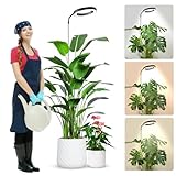 wolezek Pflanzenlampe LED Vollspektrum, 80 LEDs 6500K Grow Light, 160cm Großes Grow Lampe, 3 Farben Pflanzenlicht mit 360° Schwanenhals, 6/12/16H Timer, 5 Helligkeit, Höhenverstellbar, Schw