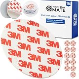Rauchmelder Magnethalter Ersatz Klebepads, 12 Stück, Ø 48 mm Durchmesser, Reparatur Aufkleber für Magnethalterung, Sticker Magnet Halterung Warnmelder, Klebesticker Halter Feuermelder, Rauchw
