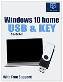 PC-TECH Bootfähiger USB-Installations- und Aktivierungsschlüssel für Windows 10. Reparieren und Wiederherstellen von PC, Laptop und Desktop. Aktivierungsschlüssel und USB-Installation im Lieferumfang
