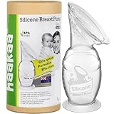 haakaa Handmilchpumpe mit Saugfuß, 150 ml für stillende Mütter zum Sammeln von M