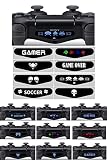 Skins4u 8 Stück PS4 Lightbar Sticker Aufkleber LED Light Bar kompatibel mit Sony Playstation 4 Controller für PS4, PS4 Slim, PS4 Pro Gamep