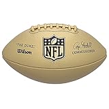Wilson American Football NFL DUKE METALLIC EDITION, Mischleder, Offizielle Größe, Gold, WTF1826XB