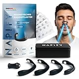 Nasenpflaster Magnet (32 Tage) – Nasenpflaster Magnetisch gegen Schnarchen – Starker Kleber aus Deutschland – für freies Atmen, Sport-Performance & mehr Fokus Anti Schnarch Schnarchstopp