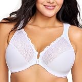 Glamorise Damen 1245 Plunge Bra, Weiß, 95G