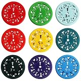 9 Stück Mathe Fidget-Spinners, Math Facts Fidget-Spinner, Math Fact Finger Spinner Sensorisches Spielzeug, Lindert Stress-Zappel-Lernspiel-Spielzeug,Mathe-Lernspielzeug(Addition und Subtraktion)