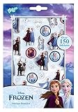 Frozen II 680708 Frozen II Stickerheft mit über 150 zauberhaften Stickern von Anna & Elsa, für Scrapbooking und Bastelarb