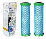 Carbonit 2 x Prime Inventions Wasserfilter EM Premium 5 D höherer Durchfluss für Sanuno Vario-HP D