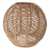 Laonco Haus Beleuchtung Rattan Lampen Abdeckung Handgefertigter Gewebter Kronleuchter Retro Lampenschirm Gastfamilie Lampenschirm Dek