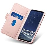 Aunote Hülle für Samsung Galaxy S8, Handyhülle Samsung S8, Schutzhülle/Klapphülle Samsung S8, Samsung S8 Hülle Klappbar, Handy Hülle Samsung S8, Tasche Leder Etui Flip Smartphone Cover Case. R