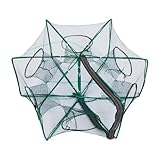 Angelnetz – 15,75 Zoll Teichnetz | Krabbenfalle | Handgegossener Käfig aus Nylon zum Fangen von Fischen, Garnelen, Krabben, Krebsen, Hummern und Kreb