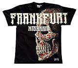 Mi Barrio,All Over, Frankfurt, Eintracht, Skull, Bembel Herren T-Shirt in schwarz !!! Achtung Shirt FÄLLT EHER WIE 4/5XL au bei größe 3XL einfach XXL kaufen !!! (3XL)